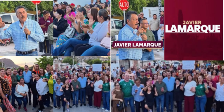 LAMARQUE RECIBE EMOTIVO RECIBIMIENTO Y APOYO DE VECINOS DE SAN VICENTE GUAYMAS