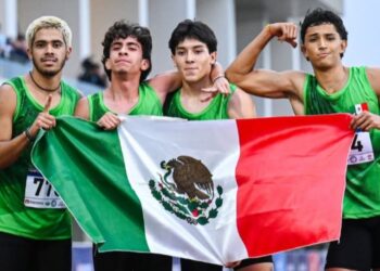 Velocista sonorense consigue dos preseas doradas en relevos en el Iberoamericano U20