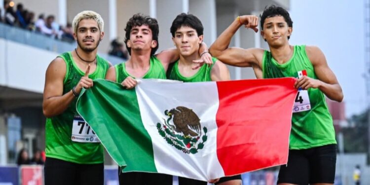 Velocista sonorense consigue dos preseas doradas en relevos en el Iberoamericano U20