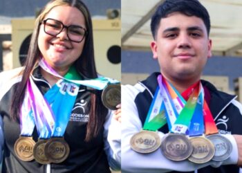 Precisión dorada: dupla sonorense de tiro deja legado histórico en Olimpiada Nacional 