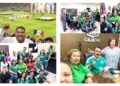 Así Festejaron el triunfo de México en el Mundial de Fut Bol el personal de Sindicatura Municipal