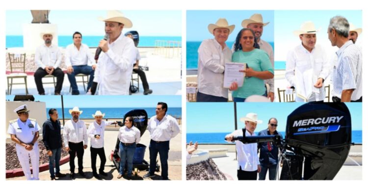 Respalda Gobernador Durazo a más de 3 mil familias del sector pesquero con equipo renovado