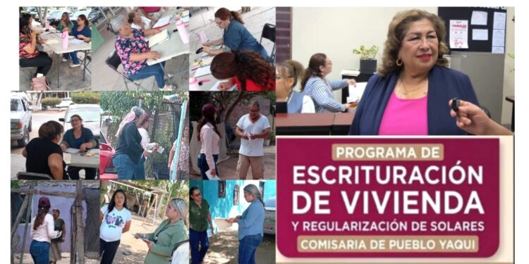 VECINOS DE COLONIAS VIDA DIGNA Y MÁRTIRES DE SAN IGNACIO DE PUEBLO YAQUI AGRADECEN MÓDULO PARA INGRESAR A ESCRITURACIÓN GRATUITA