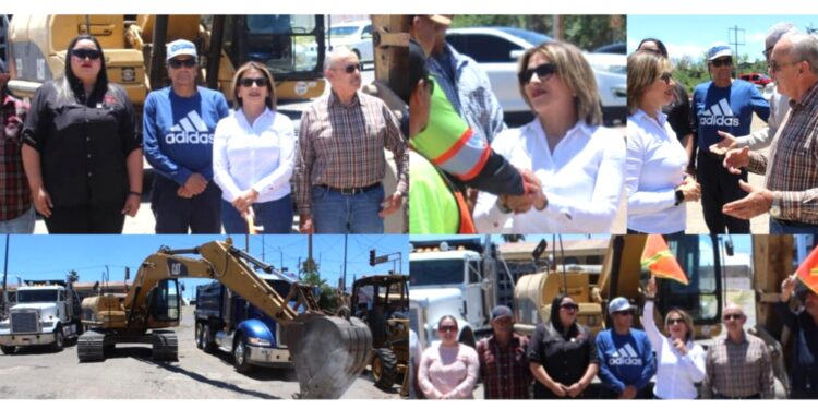 Inicia Esmeralda González trabajos de rehabilitación integral en la calle De Anza
