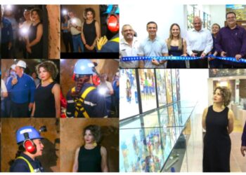 Alcaldesa de Cananea Esmeralda González, asiste a inauguración de Mina Subterránea didáctica del Museo de Minería ´´Ing. Porfirio Padilla Lara´´ de la AIMMGM