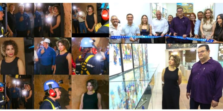 Alcaldesa de Cananea Esmeralda González, asiste a inauguración de Mina Subterránea didáctica del Museo de Minería ´´Ing. Porfirio Padilla Lara´´ de la AIMMGM