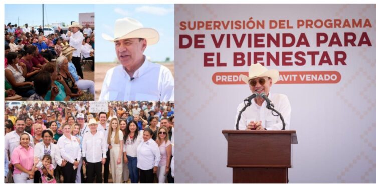 Supervisa Durazo construcción de Viviendas del Bienestar en Navojoa; entregará 20 mil hogares antes de finalizar su sexenio